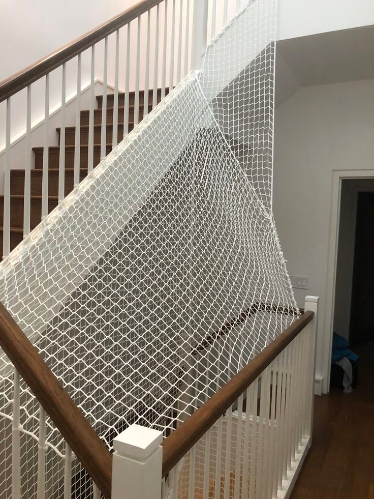 Staircase Safety Net Installation