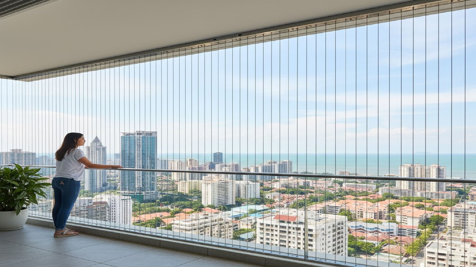 Invisible Grill Balcony